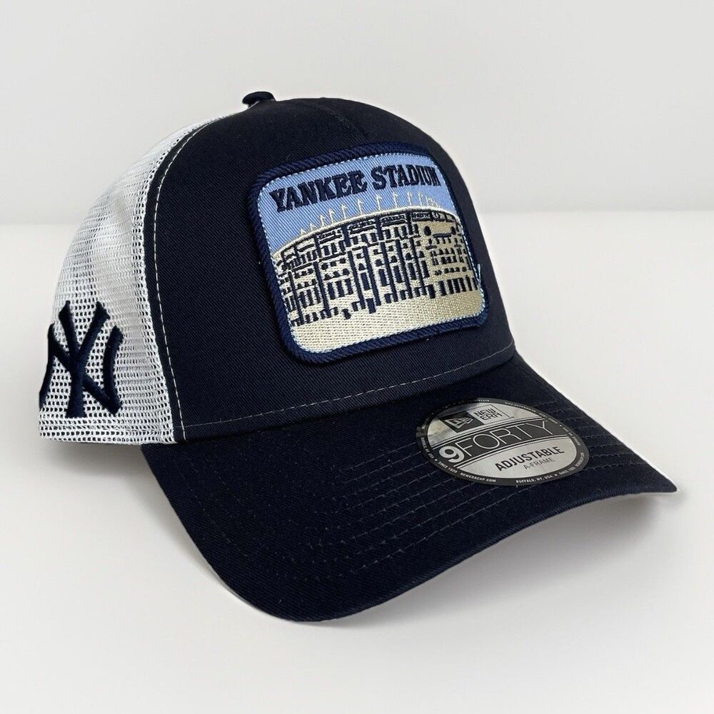 New Era New York Yankees 9Forty A-FRAME Stadium Patch Trucker Snapback Hat New